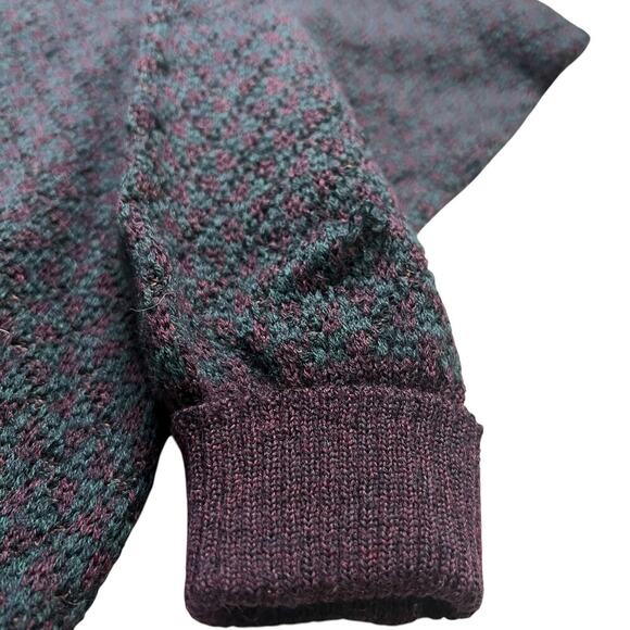 Vintage Nordstrom 100% Merino Wool Cardigan Sweater Made in Uruguay Medium Retro - Picture 11 of 13